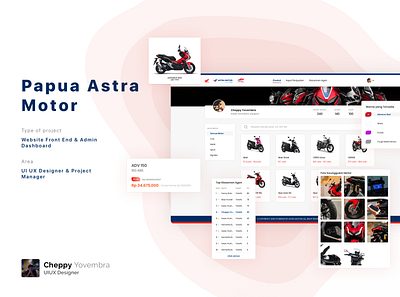 Papua Astra Motor astra design motorbike motorcycle motorsport ui ui design uidesign uiux ux