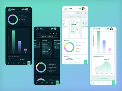 Personal finance dashboard (mobile version)