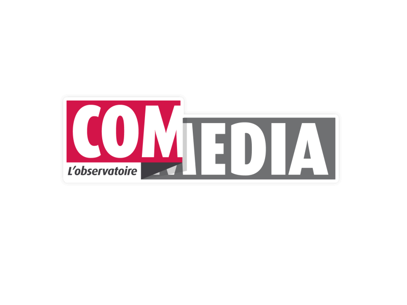 COM MEDIA animated animation design flat france gif graphic logo loop media motion observation paris