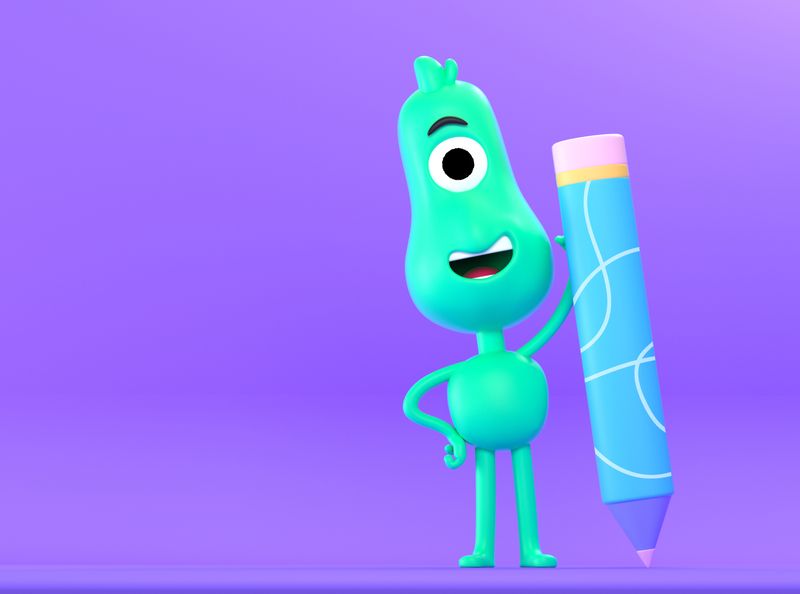 The Wigglers 3d 3d character app blender c4d character character design cinema4d education ills illustration kids learning online learning tech