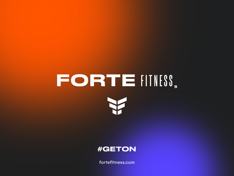 Forte Fitness app brand branding fitnesss graphic design gym identity logo mark workout