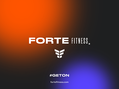 Forte Fitness app brand branding fitnesss graphic design gym identity logo mark workout
