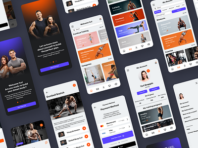 Forte Fitness Mobile App app fitness gym ios mobile mobile app ui uiux user experience user interface ux