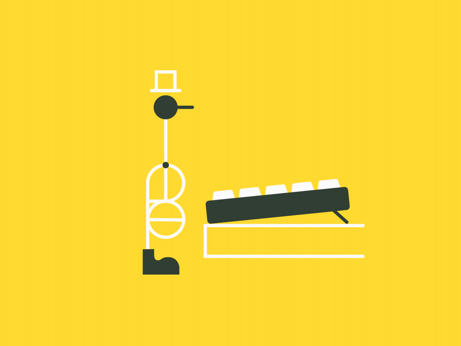 A classic Simpsons moment - minimalised after effects animation gif illustration simpsons