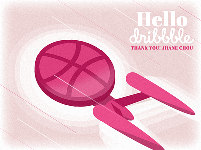 Hello Dribbble dribbble hello spaceship star trek