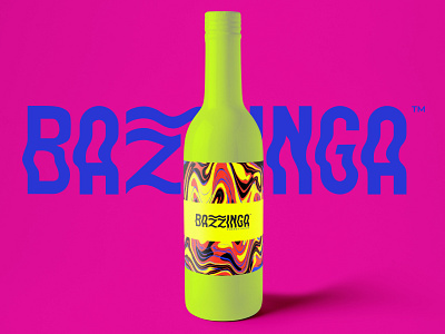 Bazzinga Energy Drink - Label Design