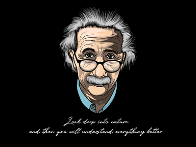 Albert Einstein adobe illustrator albert einstein design draw einstein illustration illustrator vector