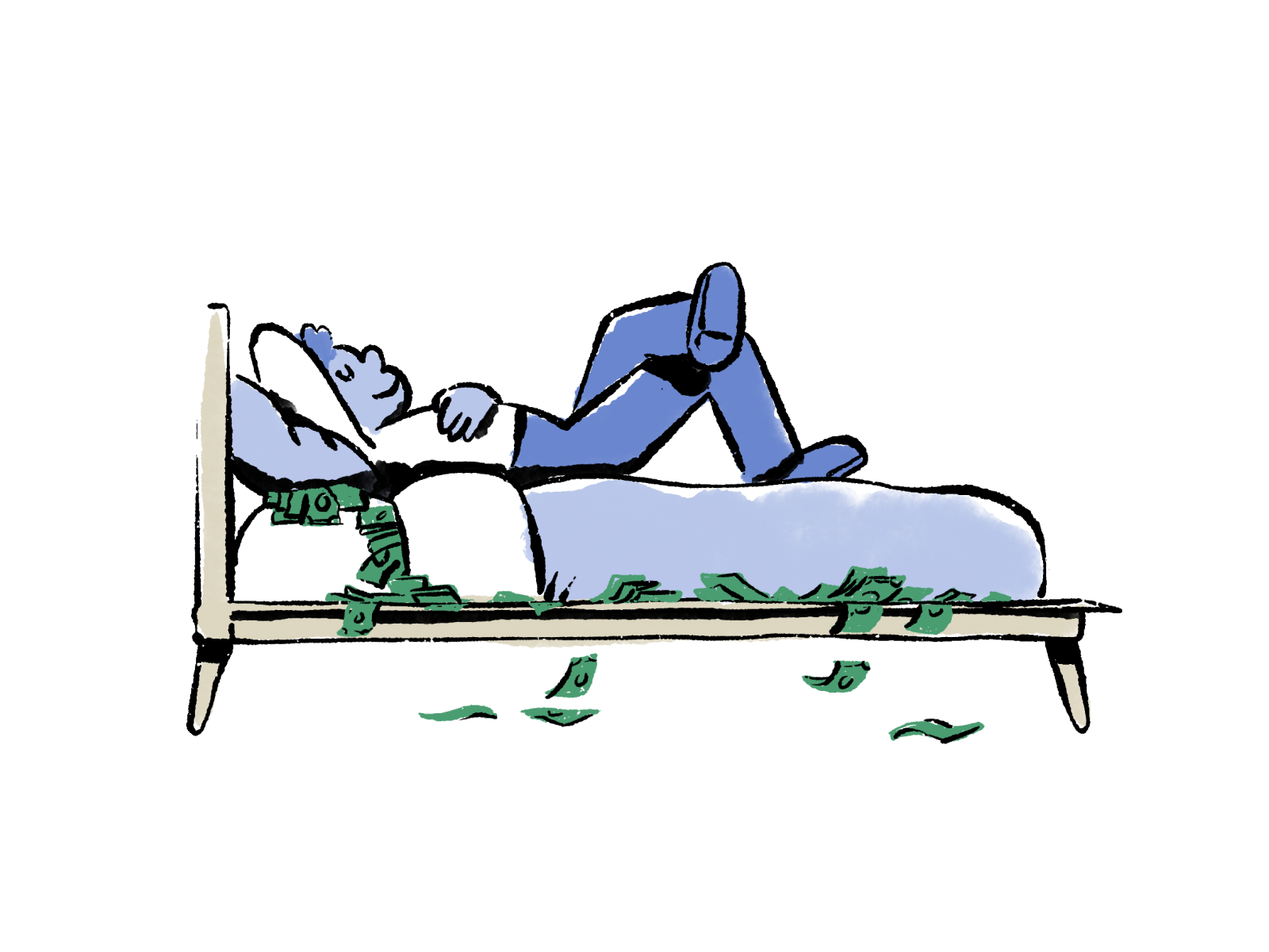 Cash under mattress by Adam Eastburn on Dribbble