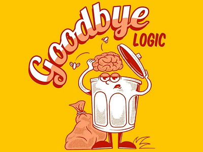 Goodbye Logic branding design graphic design illustration logo motion graphics typography vector