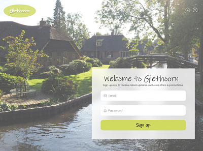 DailyUI002 giethoorn signup ui