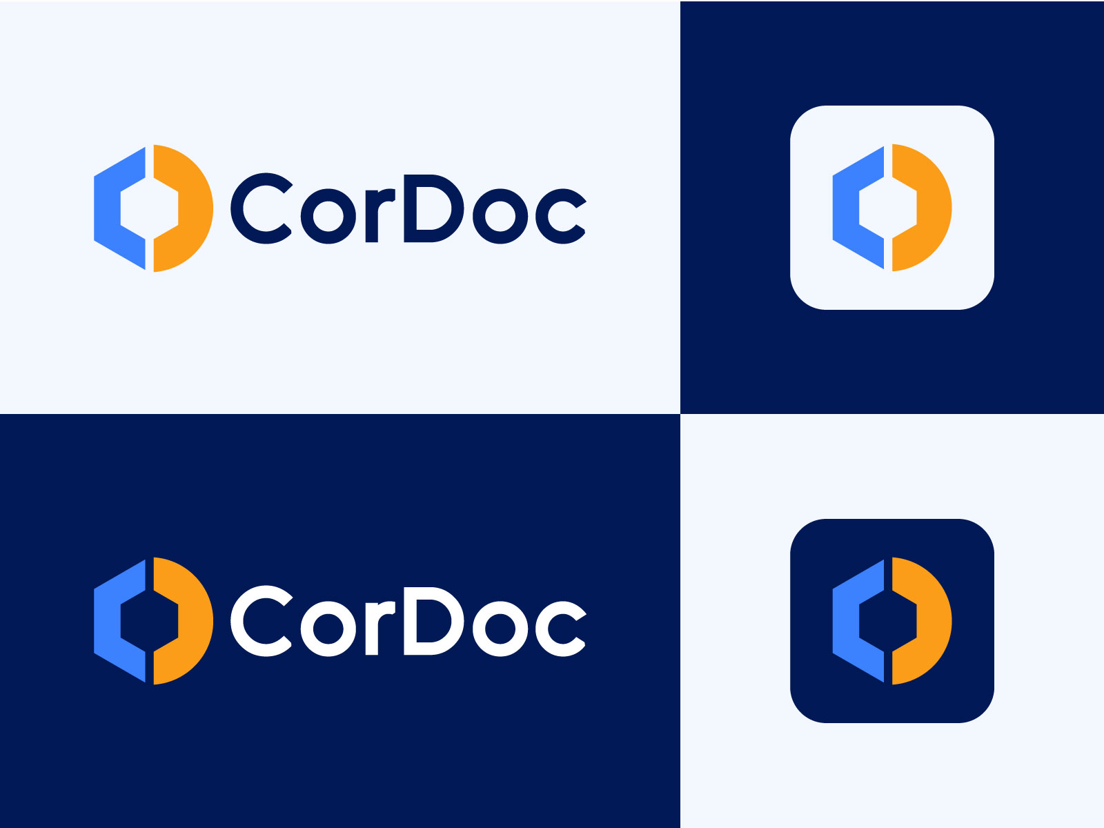 "CorDoc" Automation Logo Design By Remolly On Dribbble