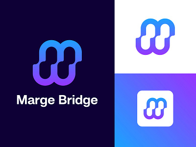 "Marge Bridge" Logo Mark best logo best logo design best modern logo modern logo design new logo new logo design