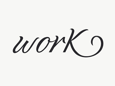 Do Work badge do elegant hand made lettering script texture type typography work