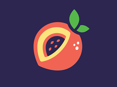 The Peachiest 🍑 handmade hungry icon illustration logo minimal peach