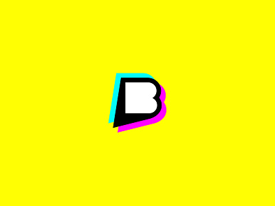 A New Thing 3d b branding color focus lab logo mark type