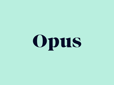 Opus Branding branding color focus lab high contrast logo opus type typography
