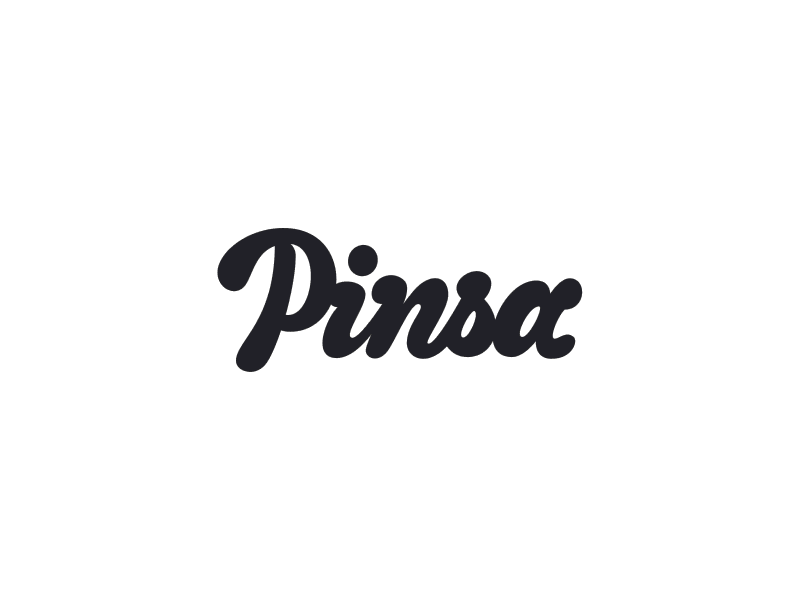 Pinsa Lettering evolution fat type focus lab hand lettering hand made lettering pinsa script swash type typography