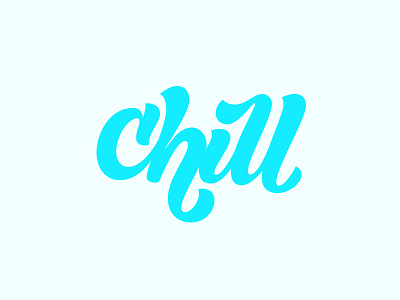 Too Chill ❄️ ❄️ chill cold hand lettering icey lettering swashy type typography ❄️