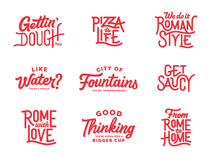 Pinsa lettering 01