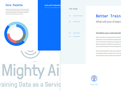 Mighty AI Brand Guidelines ai artificial intelligence branding focus lab ligature logo logotype