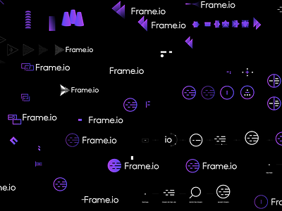 Frame.io branding focus illustration logo logotype mark play