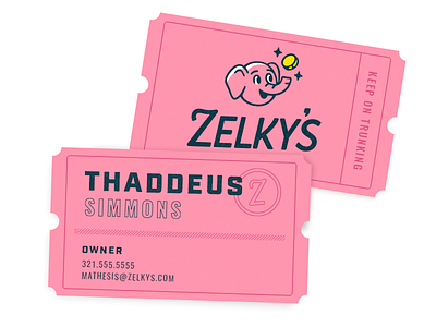 Business Cards arcade branding business card card coin elephant focus lab identity logo system