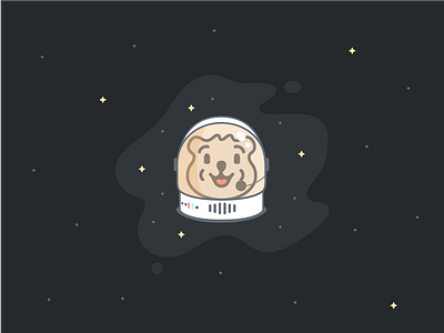 Winston In Space focus happy identity logo logotype mark mascot proposal q quokka smile