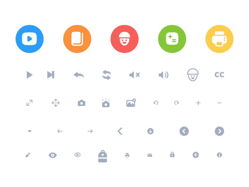 Storybots Icons playful thick icon set icon brand ux ui storybots icons