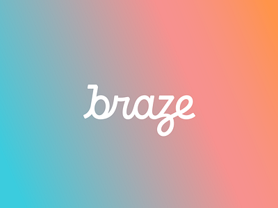 Braze Branding branding braze cursive focus lab identity logo logo design logotype mark marketing script