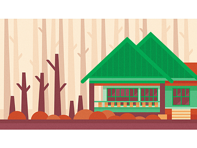 House of Tree - Apikatri apikatri design house illustration landscape simpe sisiimaji tree vector wild