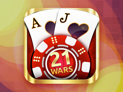 21 Wars Cards iOS Game Main Icon app icon cards cards game game game icon ios ios game