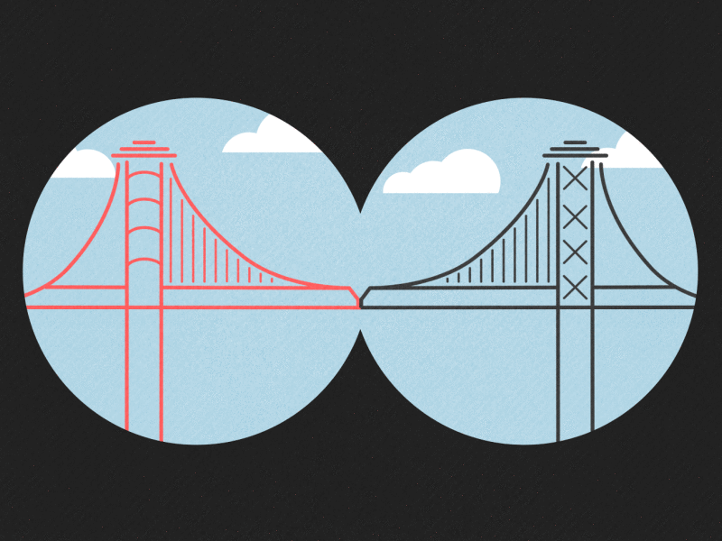 Hello San Francisco gif animation line fran san california golden gate bridge bridge bay bridge golden gate sf san francisco