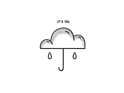 It's OK cloud emotions feelings icon ok rain type umbrella weather