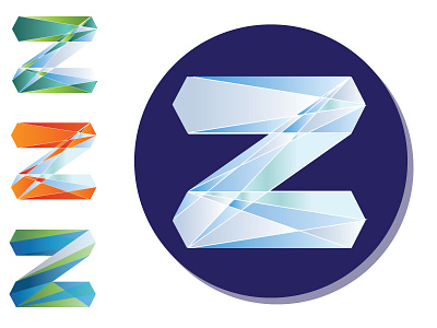 Z Geo Logo design geo geometric illustrator lines logo z