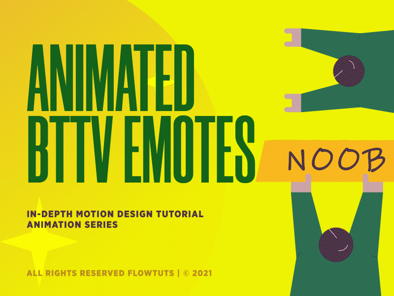 Animated Twitch Emotes BTTV in After Effects
