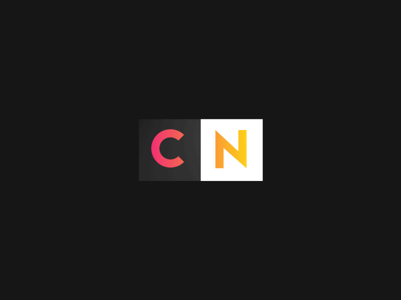 CN ID Experiment Re-Brand -Main Logo- 2d animated animation cartoon channel design flowtuts gif illustration loop motion network