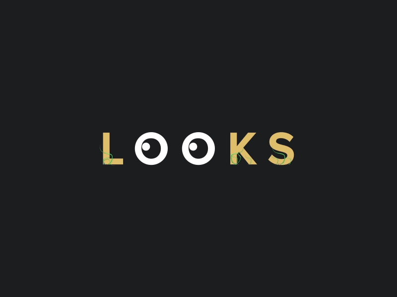 Looks after animation app design effects eyes flat illustration logo looks typography ui