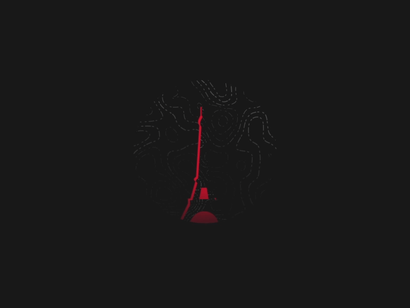 Eiffel Tower Silhouette Animation .#Aep ae after after effects animation branding design effects graphics illustration motion typography