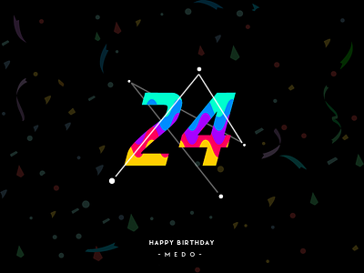 24 I'M OLD NOW !! 24 2d ae after effects animation color design eyes illustration minimalism motion graphics vector