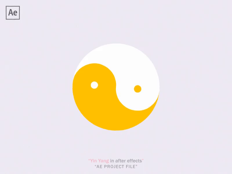 Yin Yang ae after after effects animation design effects flowtuts gif illustration illustrator motion vector