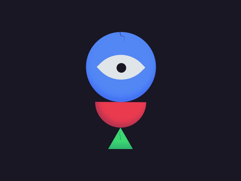 12/365 - Bouncy Eye ae after effects animation bounce bouncy eye dribbble effects eye gif illustration motion motiongraphics