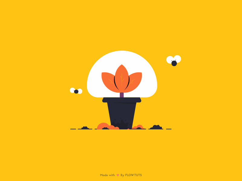 WATER CONSUMPTION AWARENESS fly plant water design illustration animation dribbble after effects flowtuts illustrator motion vector