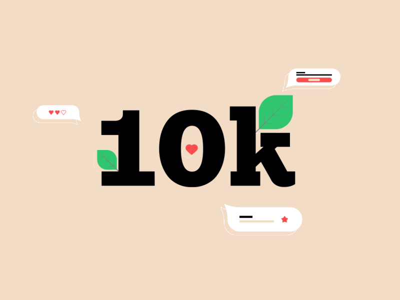 10.000 ♡ THANK YOU ♡ 10k ae after after effects animation design dribbble effects gif illustration illustrator youtube