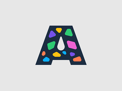 A - ABSTRACT 2019 36 days 36days a 36daysoftype 36daysoftype06 a a abstract abstract illistration shapes type type challenge