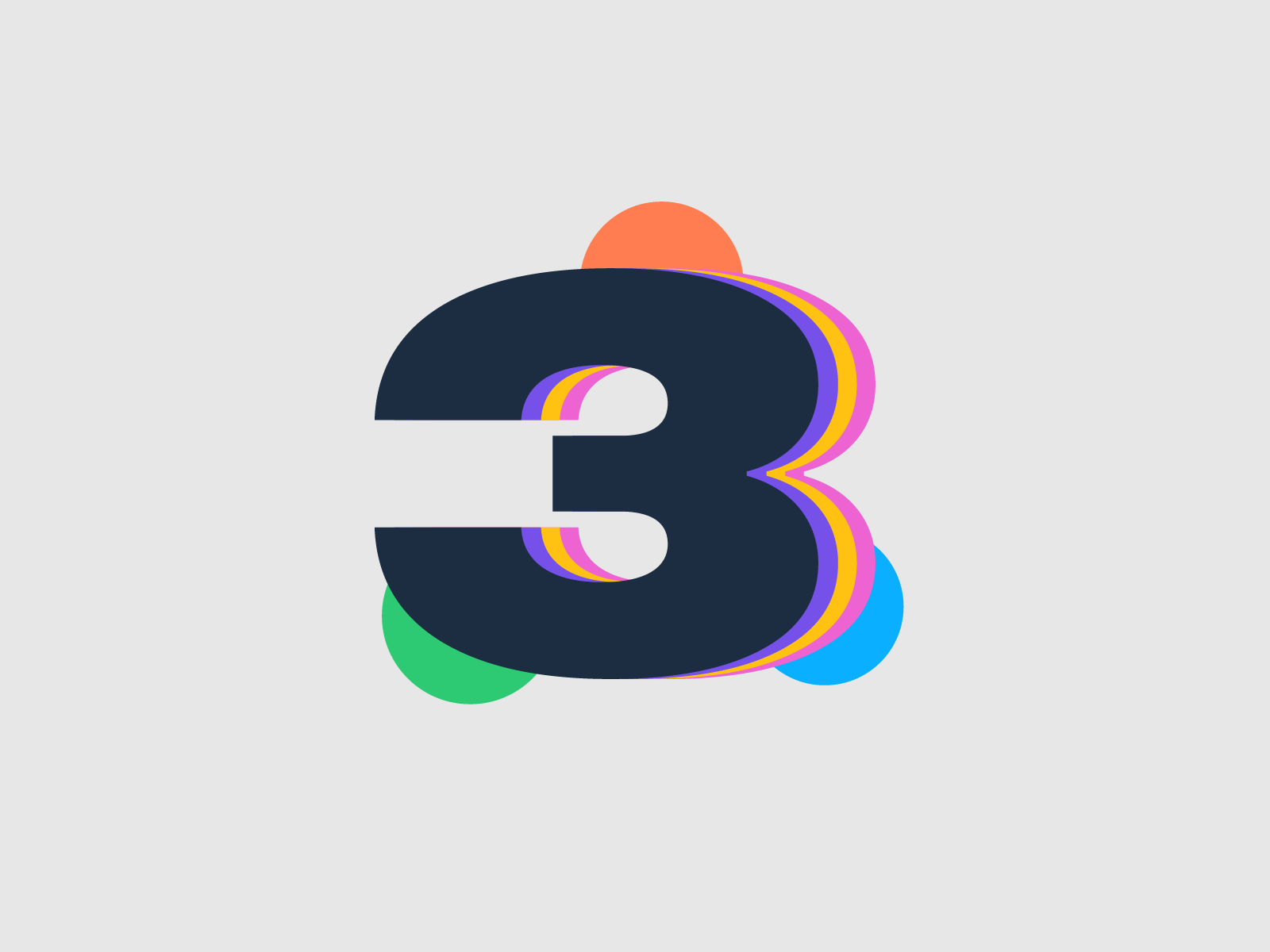 3 Three By Flowtuts On Dribbble