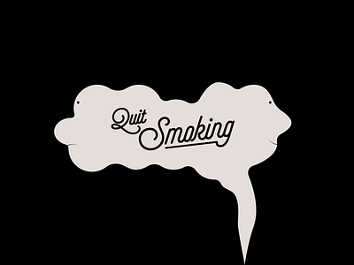 🚭 Quit Smoking 🚭 animation design dribbble face gif illustration quit smoking smoke smoking type type art vector