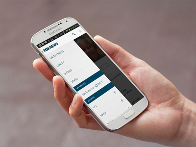 Foxnews Android Menu