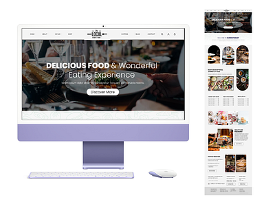 Restaurant website- UXUI Web Designing design mobile app ui user experience user interface ux ui design web website website designing