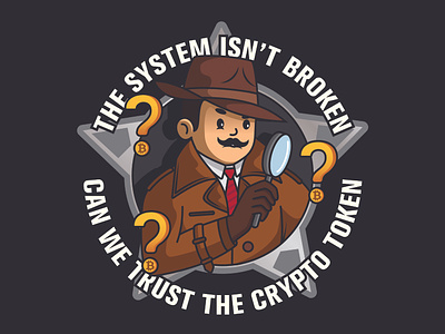 Developer T-shirt | Can we trust the crypto token branding design developer developer t-shirt graphic design illustration logo programmer programmer t-shirt software engineer t-shirt