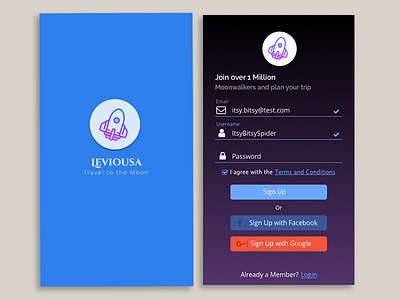 Daily UI #001: Sign Up daily ui daily ui 001 login sign up